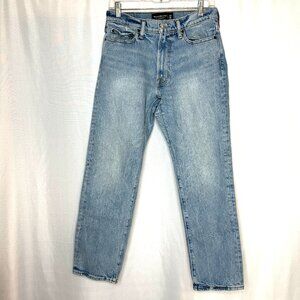 Abercrombie Finch Mens Blue Jeans 90s Straight 30x30 Y2K Preppy Streetwear